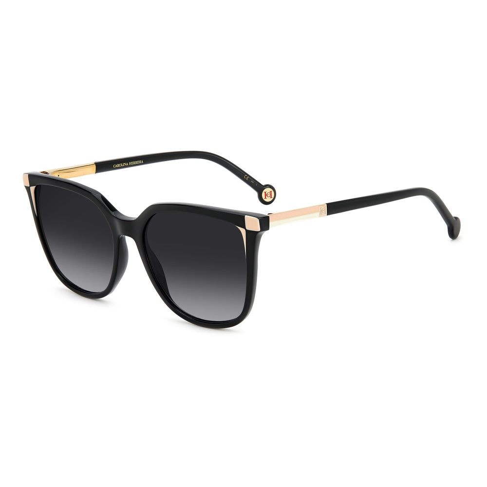 Gafas de sol Carolina Herrera femeninas, estilo cuadrada, montura de acetato, color de montura negro, color de lente gris y calibre 54 mm - Envío 24/48 horas en España - Her 0140/S Kdx
