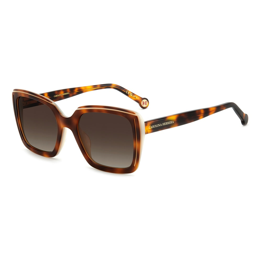 Gafas de sol Carolina Herrera femeninas, estilo cuadrada, montura de acetato, color de montura habana, color de lente marron y calibre 53 mm - Envío 24/48 horas en España - Her 0143/G/S C9K