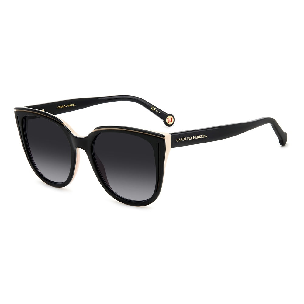 Gafas de sol Carolina Herrera femeninas, estilo cuadrada, montura de acetato, color de montura negro, color de lente gris y calibre 53 mm - Envío 24/48 horas en España - Her 0144/S Kdx