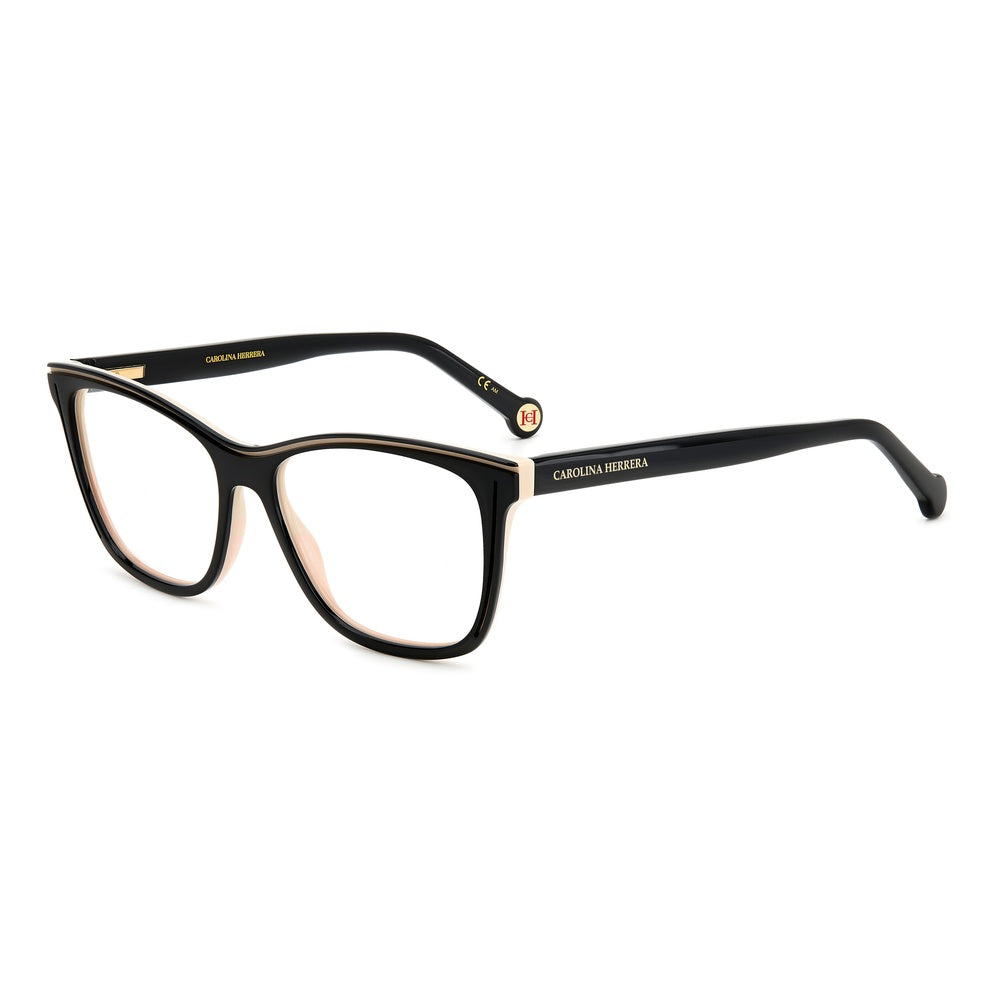 Gafas de vista Carolina Herrera femeninas, estilo rectangular, montura de acetato, color de montura negro, color de lente transparente y calibre 53 mm - Envío 24/48 horas en España - Her 0172 Kdx