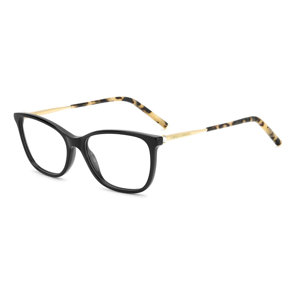 Gafas de vista Carolina Herrera femeninas, estilo rectangular, montura de acetato, color de montura negro, color de lente transparente y calibre 54 mm - Envío 24/48 horas en España - Her 0197 2M2