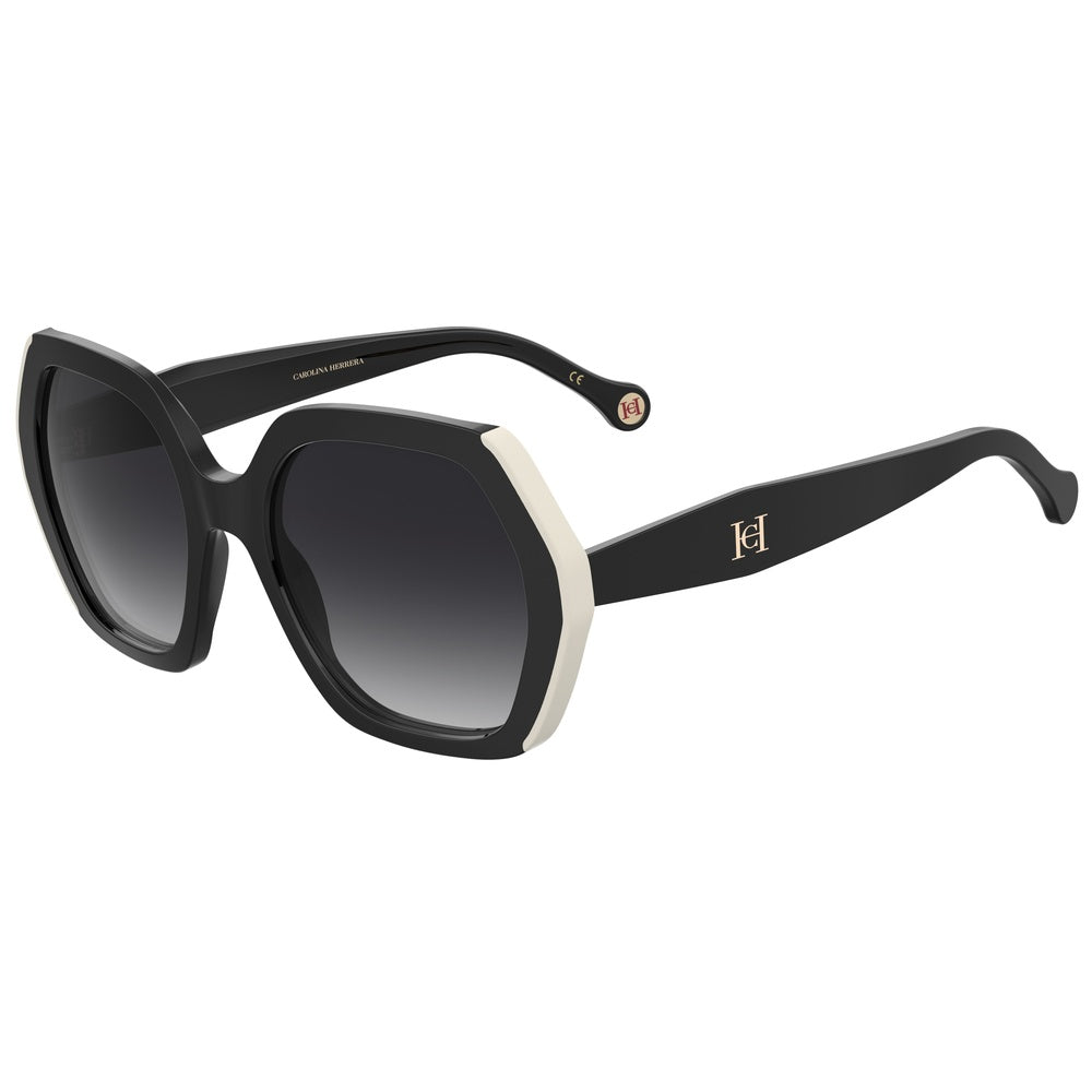 Gafas de sol Carolina Herrera femeninas, estilo rectangular, montura de acetato, color de montura negro, color de lente gris y calibre 55 mm - Envío 24/48 horas en España - Her 0181/S 80S
