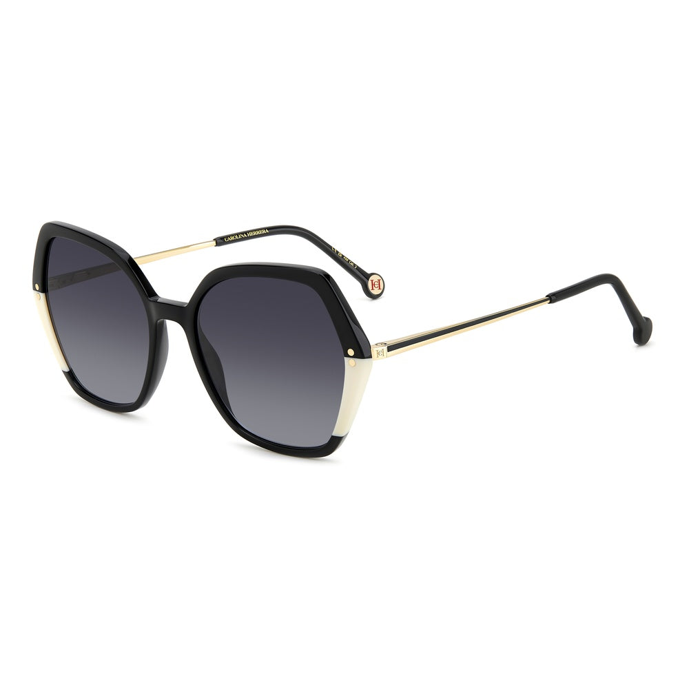 Gafas de sol Carolina Herrera femeninas, estilo mariposa, montura de acetato, color de montura negro, color de lente gris y calibre 55 mm - Envío 24/48 horas en España - Her 0185/S 80S