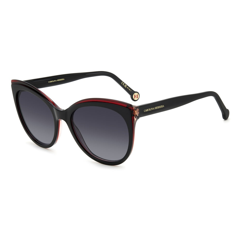 Gafas de sol Carolina Herrera femeninas, estilo ojo de gato, montura de acetato, color de montura negro, color de lente gris y calibre 57 mm - Envío 24/48 horas en España - Her 0175/S 3H2