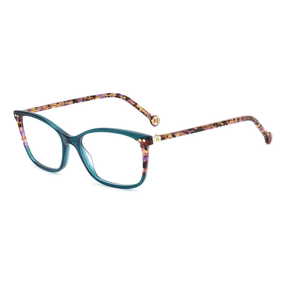 Gafas de vista Carolina Herrera femeninas, estilo rectangular, montura de acetato, color de montura verde, color de lente transparente y calibre 51 mm - Envío 24/48 horas en España - Her 0246 1Ed 51