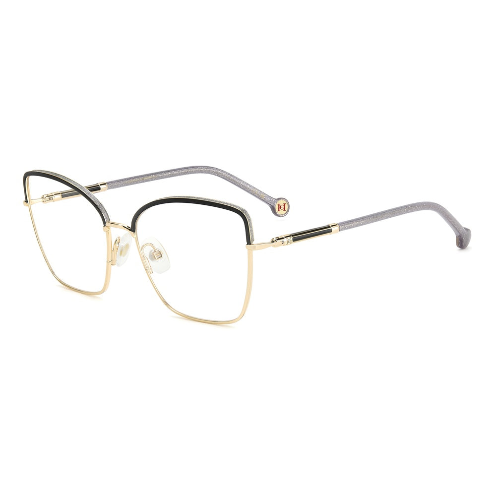 Gafas de vista Carolina Herrera femeninas, estilo mariposa, montura de metal, color de montura negro, color de lente transparente y calibre 56 mm - Envío 24/48 horas en España - Her 0234 Ae2