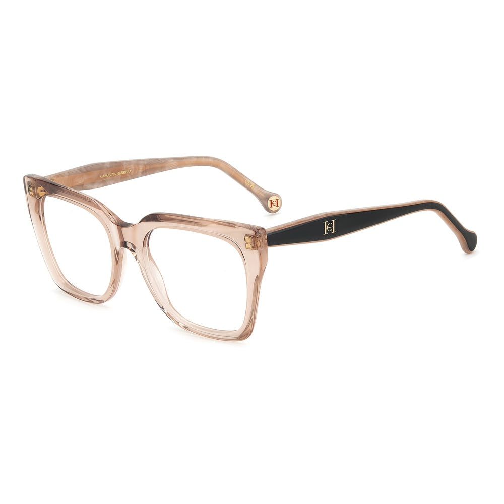 Gafas de vista Carolina Herrera femeninas, estilo cuadrada, montura de acetato, color de montura negro, color de lente transparente y calibre 53 mm - Envío 24/48 horas en España - Her 0227 6X4