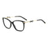 Gafas de vista Carolina Herrera femeninas, estilo rectangular, montura de acetato, color de montura negro, color de lente transparente y calibre 55 mm - Envío 24/48 horas en España - Her 0218 2M2