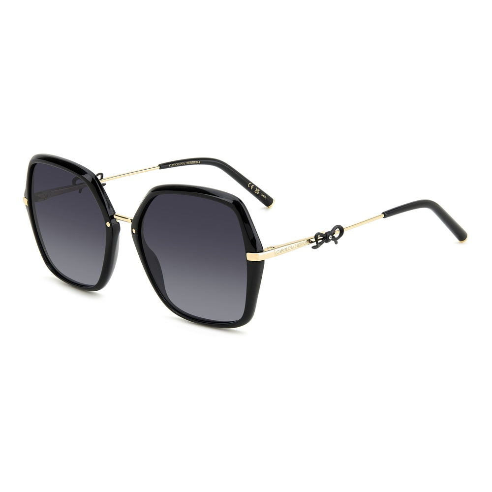 Gafas de sol Carolina Herrera femeninas, estilo cuadrada, montura de metal, color de montura negro, color de lente gris y calibre 57 mm - Envío 24/48 horas en España - Her 0217/S 2M2