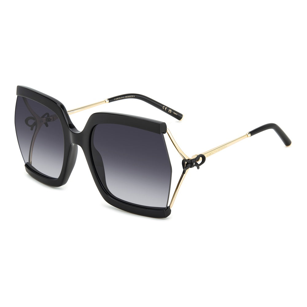 Gafas de sol Carolina Herrera femeninas, estilo cuadrada, montura de acetato, color de montura negro, color de lente gris y calibre 61 mm - Envío 24/48 horas en España - Her 0216/G/S 2M2