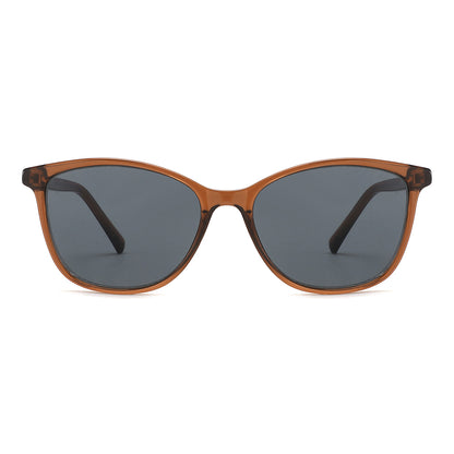 Vista frontal gafa sol marca Luper modelo Flamencos color marron