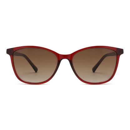 Vista frontal gafa sol marca Luper modelo Flamencos color rojo