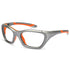 Vista lateral gafa graduada deporitva marca Versport modelo Hercules color naranja