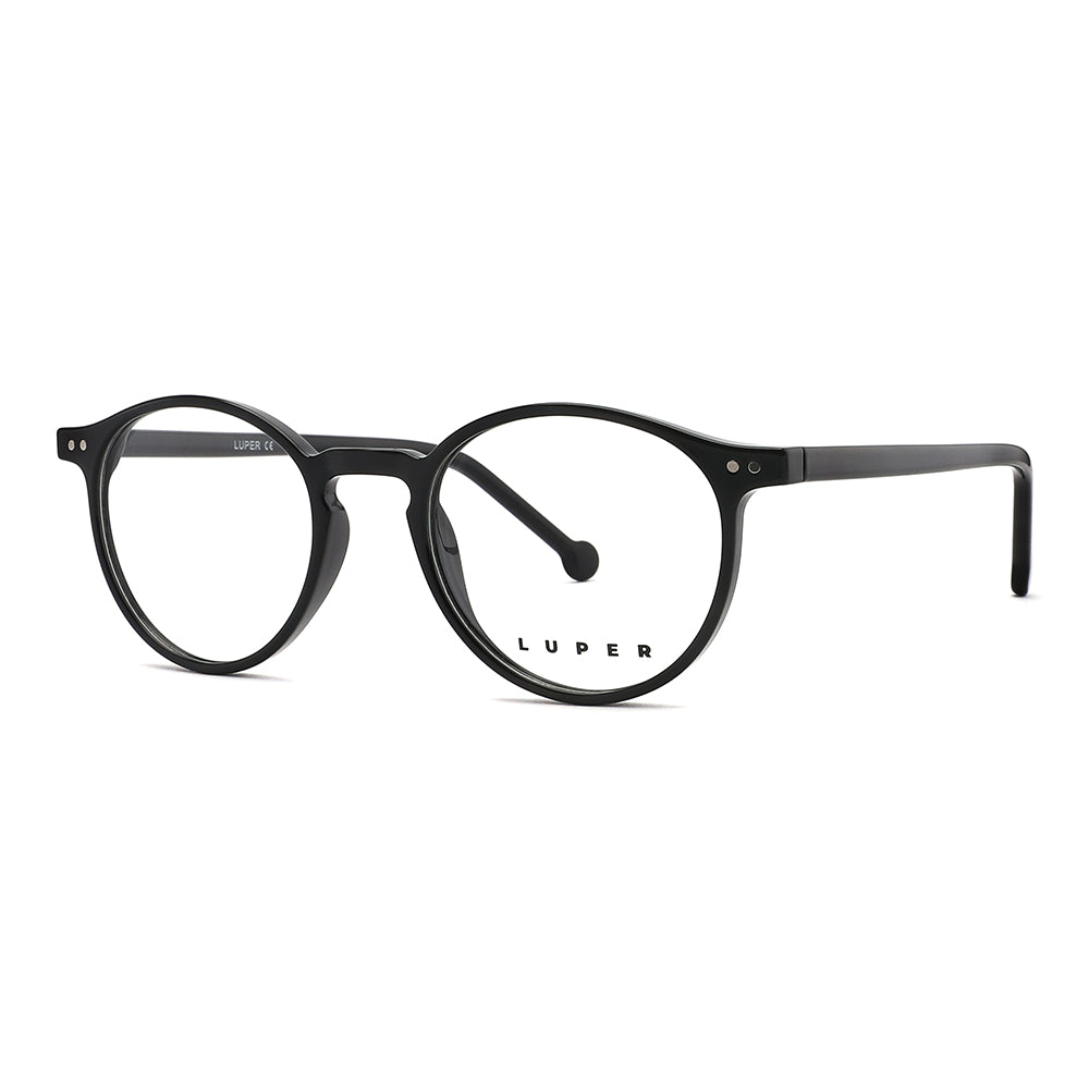Vista lateral gafa graduada marca Luper modelo Los Cuarteros color negro