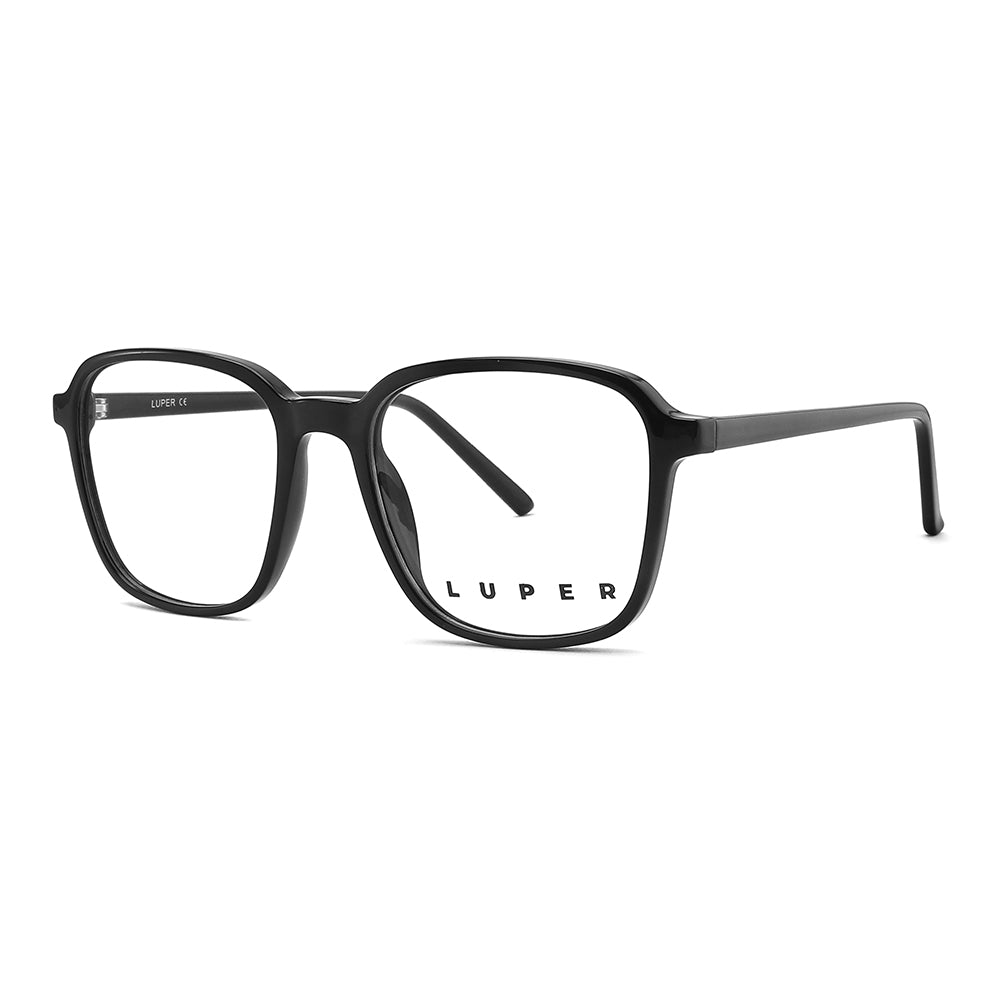 Vista lateral gafa graduada marca Luper modelo Los Tarragas color negro