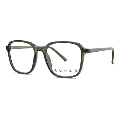 Vista lateral gafa graduada marca Luper modelo Los Tarragas color verde