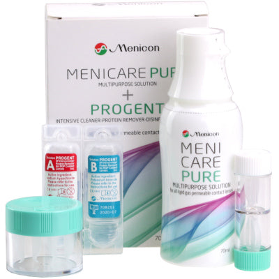TRAVEL KIT Menicon - Menicare + Progent 50 ml. + 1 Single Dose